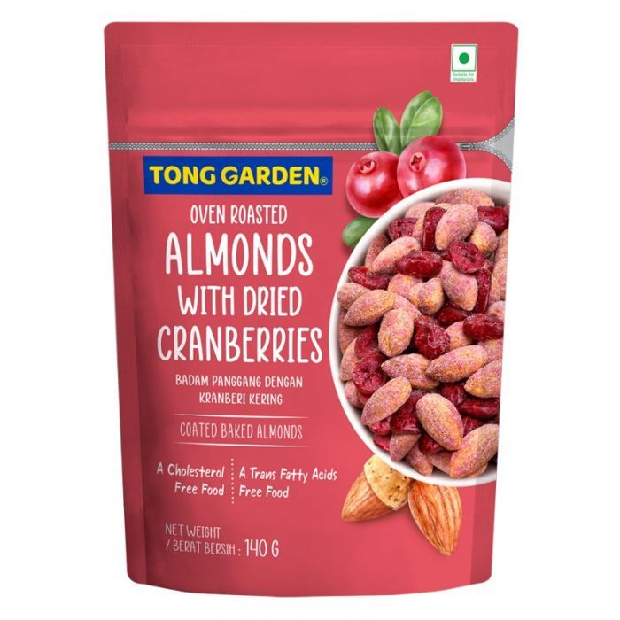 TONG GARDEN OVEN ROASTED ALMONDS WITH DRIED CRANBERRIES - SuperMarcheStore