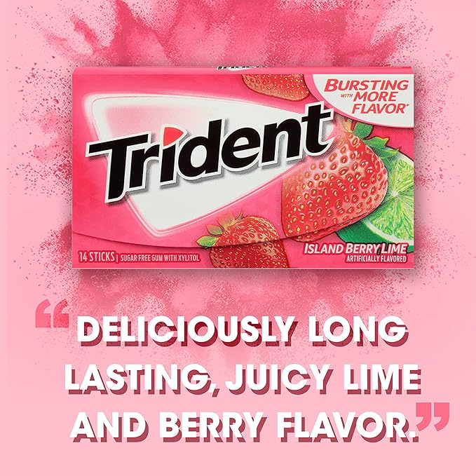 TRIDENT ISLAND BERRY LIME FLAVOR - SuperMarcheStore