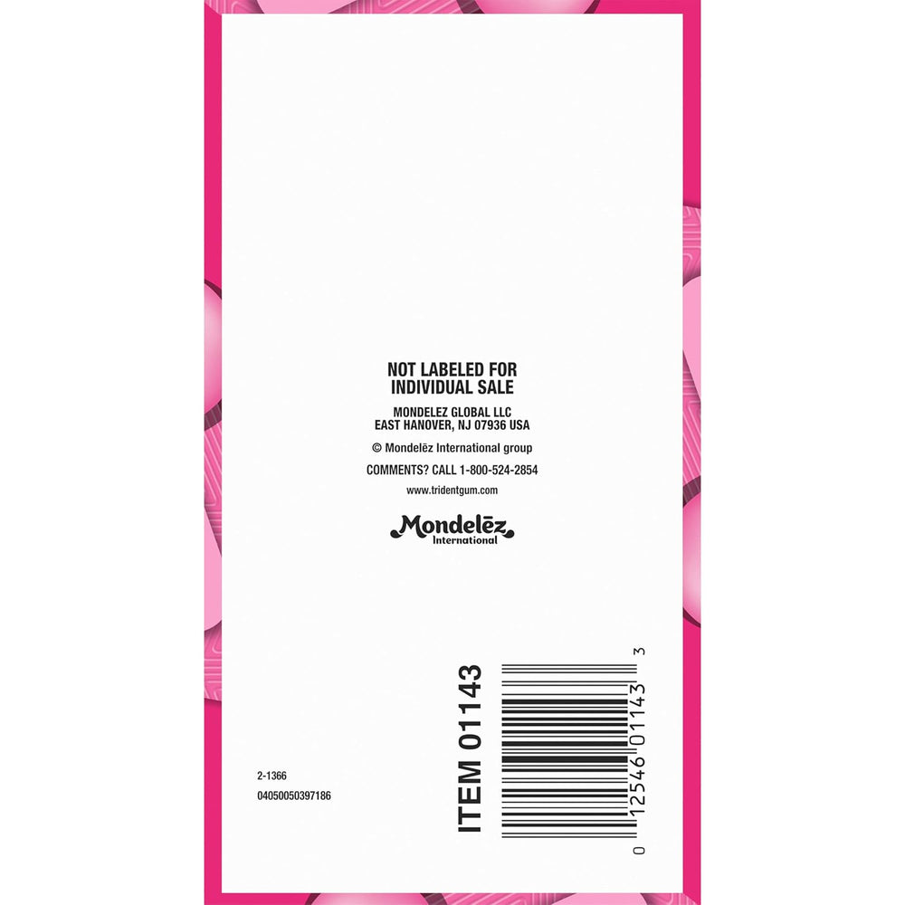 TRIDENT SUGAR FREE GUM WITH XYLITOL BUBBLEGUM 14N - SuperMarcheStore