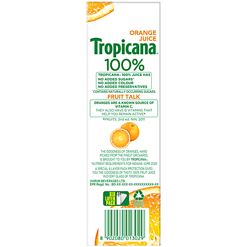 TROPICANA 100 % ORANGE JUICE 1 LTR - SuperMarcheStore