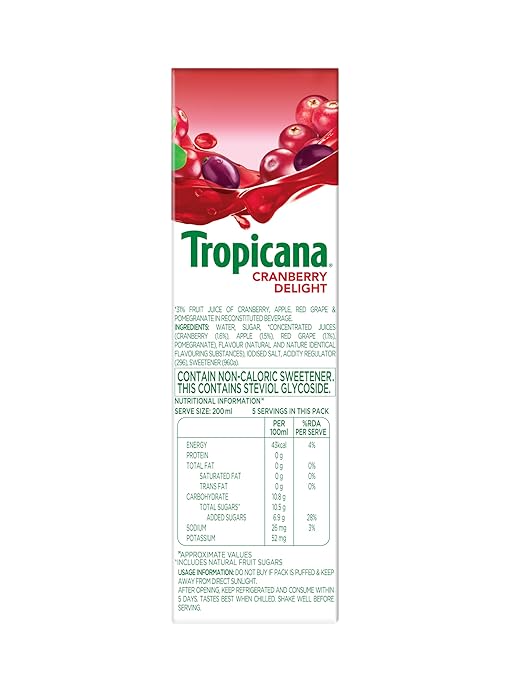 TROPICANA CRANBERRY DELIGHT 1 LTR - SuperMarcheStore