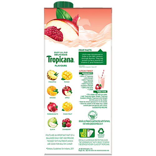 TROPICANA LITCHI DELIGHT 180 ML - SuperMarcheStore