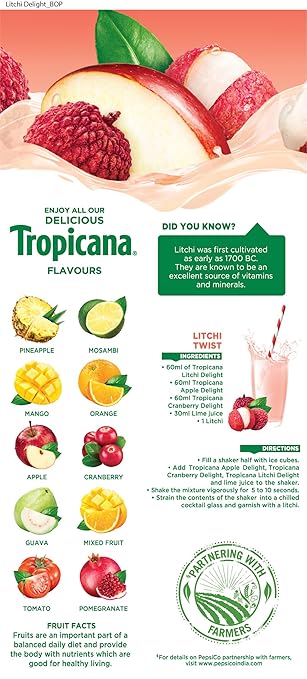 TROPICANA LITHI DELIGHT 1 LTR - SuperMarcheStore