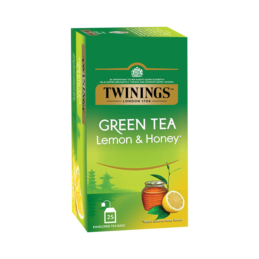 TWININGS GREEN TEA LEMON&HONEY BX 25P - SuperMarcheStore