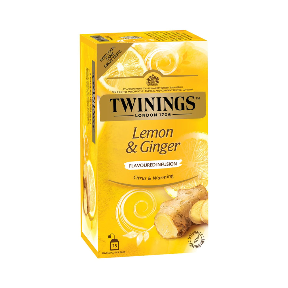 TWININGS TEA BAG LEMON & GINGER 25P - SuperMarcheStore