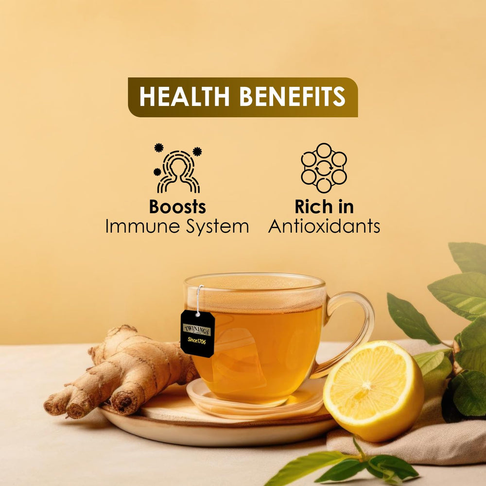 TWININGS TEA BAG LEMON & GINGER 25P - SuperMarcheStore