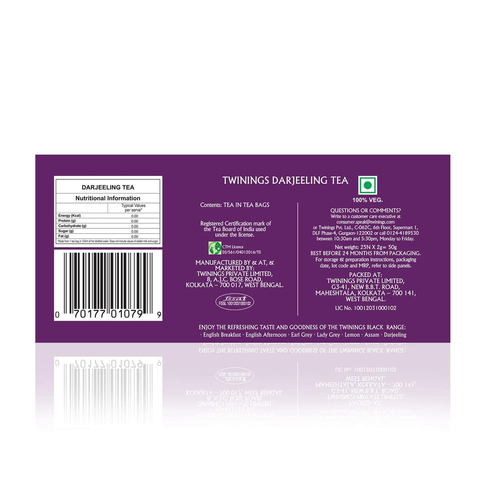 TWINNING DARJLING TEA 25 BAGS - SuperMarcheStore