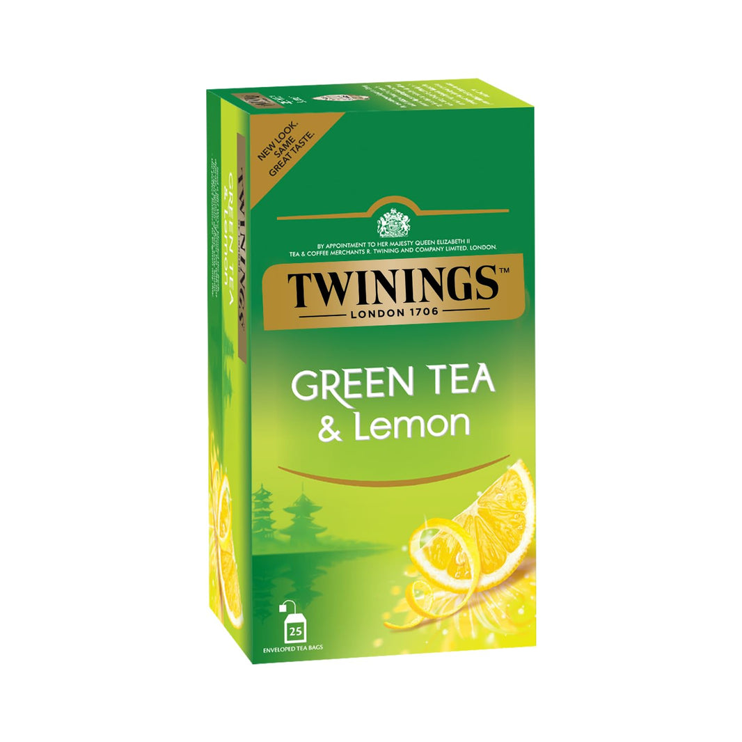 TWINNINGS TEA BAG GREEN TEA LEMON 25P - SuperMarcheStore