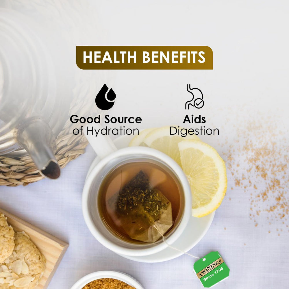 TWINNINGS TEA BAG GREEN TEA LEMON 25P - SuperMarcheStore