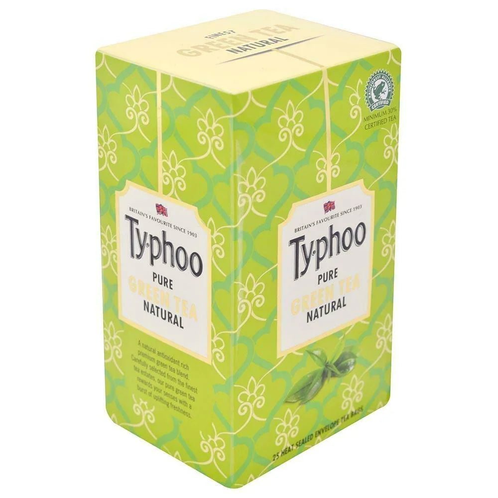 TYPHOO PURE GREEN TEA NATURAL 25 TEA BAGS - SuperMarcheStore