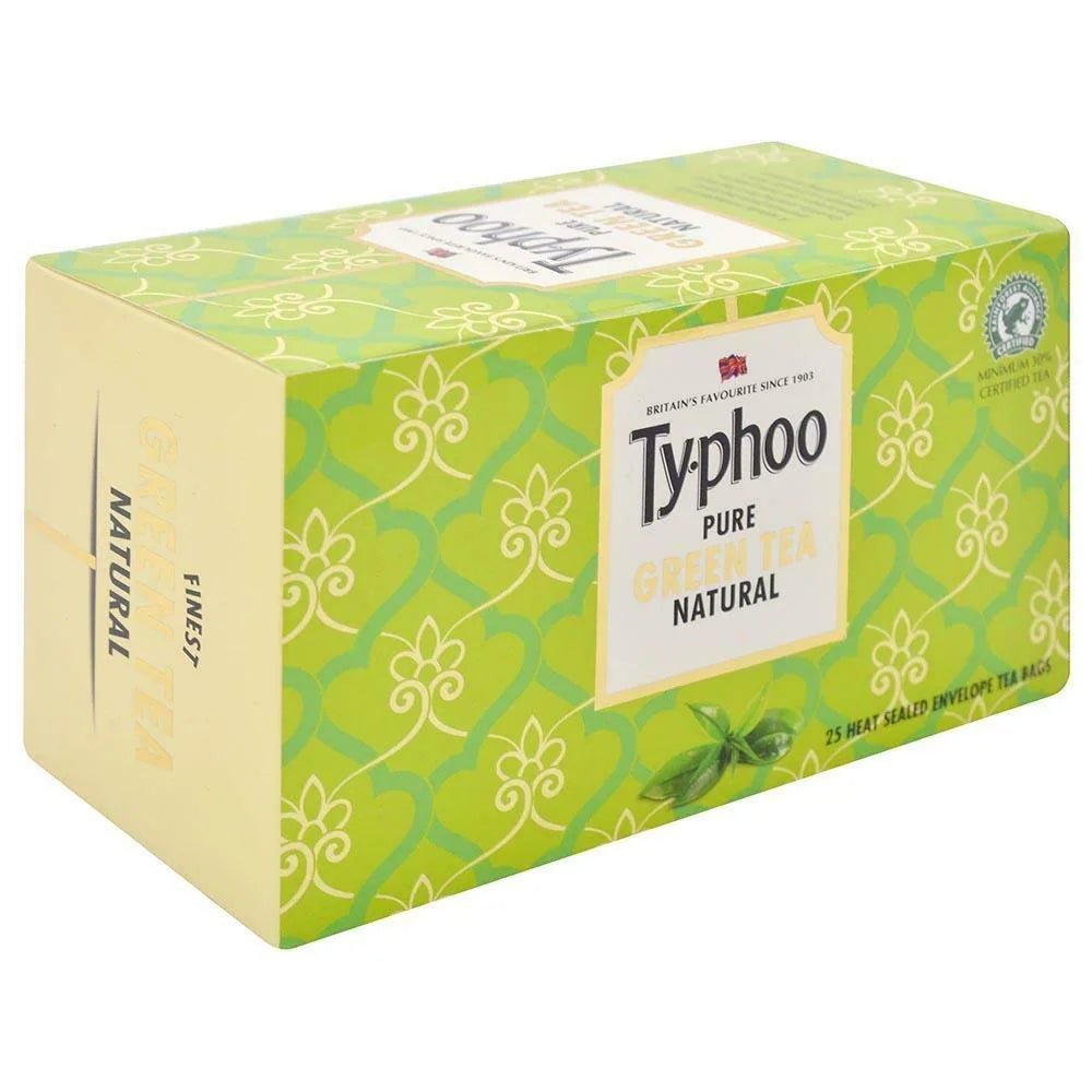 TYPHOO PURE GREEN TEA NATURAL 25 TEA BAGS - SuperMarcheStore