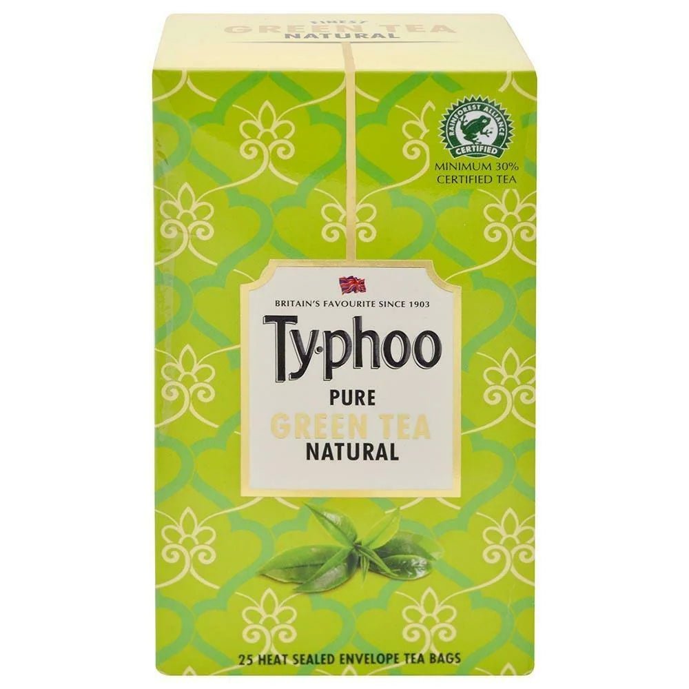 TYPHOO PURE GREEN TEA NATURAL 25 TEA BAGS - SuperMarcheStore