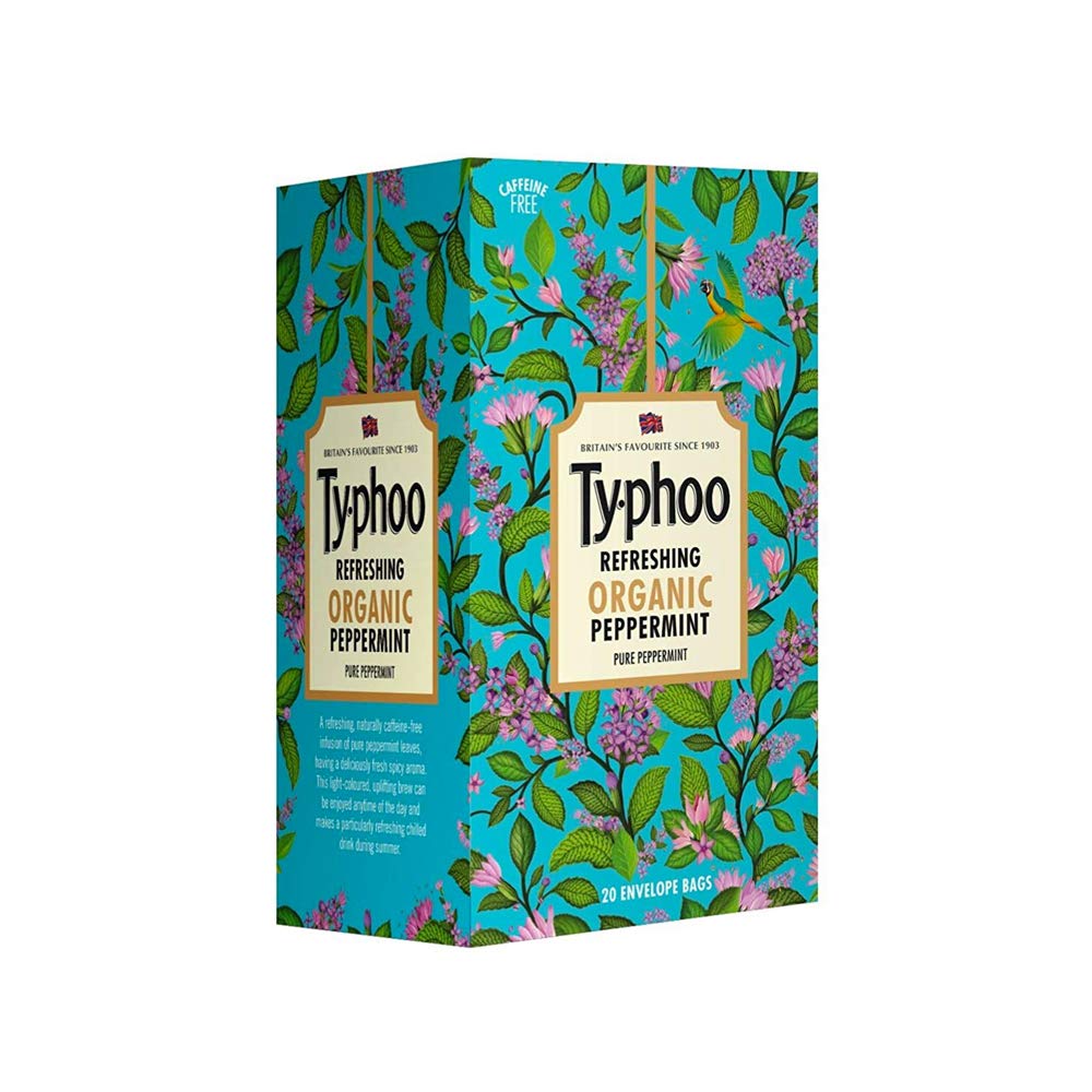 TYPHOO REFRESHING ORGANIC PEPPERMINT 20 TEA BAGS - SuperMarcheStore