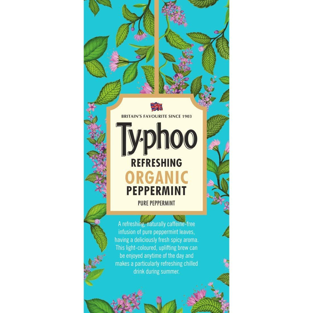 TYPHOO REFRESHING ORGANIC PEPPERMINT 20 TEA BAGS - SuperMarcheStore