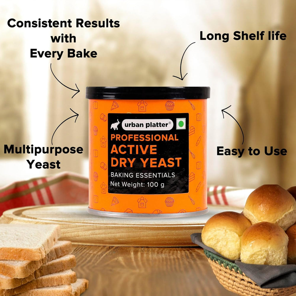 URBAN PLATTER BAKERS ACTIVE DRY YEAST 100GM - SuperMarcheStore