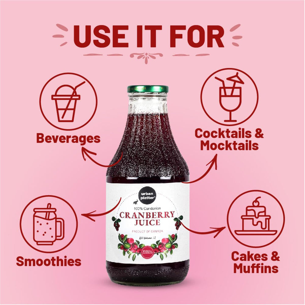 URBAN PLATTER CANADIAN CRANBERRY JUICE 1 L - SuperMarcheStore