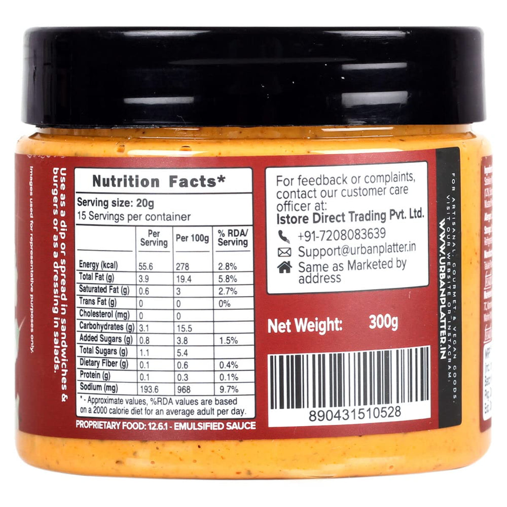 URBAN PLATTER TANDOORI MAYONISE 300 GM - SuperMarcheStore