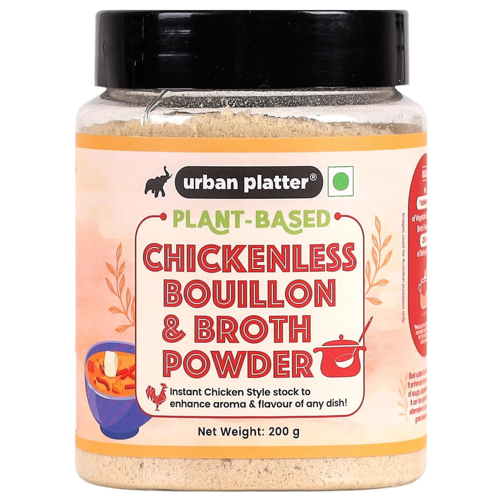 URBAN PLATTER VEGAN CHICKEN BOUILLON & BROTH POWDER 200G - SuperMarcheStore