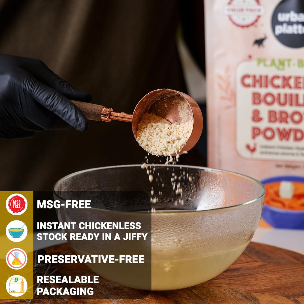 URBAN PLATTER VEGAN CHICKEN BOUILLON & BROTH POWDER 200G - SuperMarcheStore