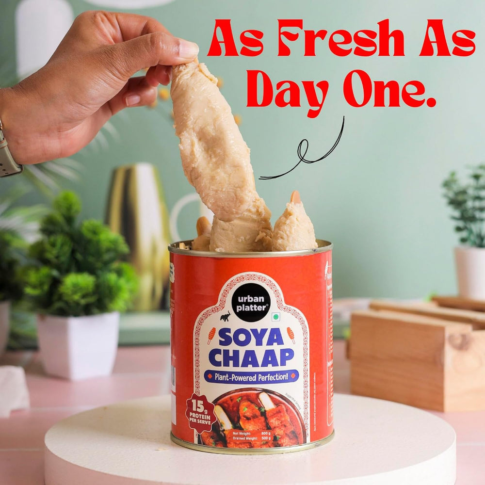 URBAN PLATTER VEGAN CHUNKS ON STICK SOYA CHAAP IN BRINE (800 TO 500 GM) - SuperMarcheStore
