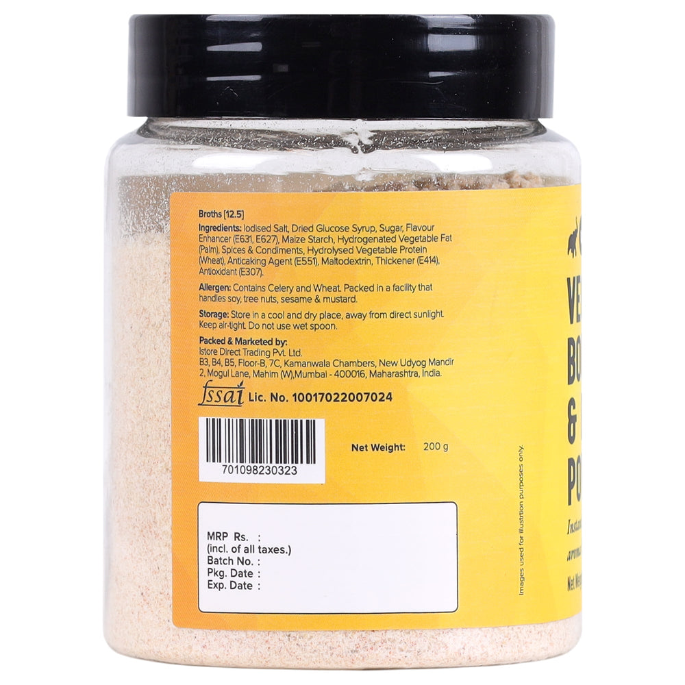 URBAN PLZTTER VEGETABLE BULLION & BROTH POWDER 200 G - SuperMarcheStore