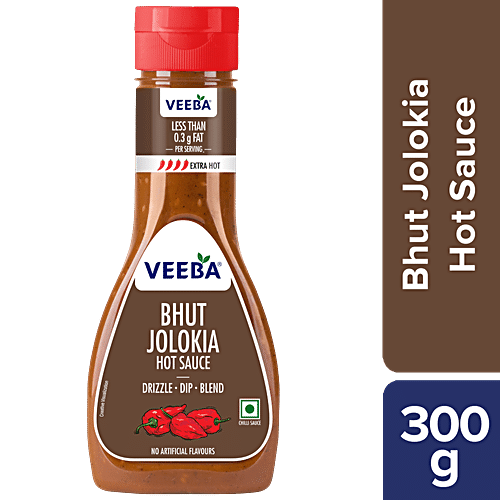 VEEBA BHUT JOLOKIA HOT SAUCE 300 GM - SuperMarcheStore