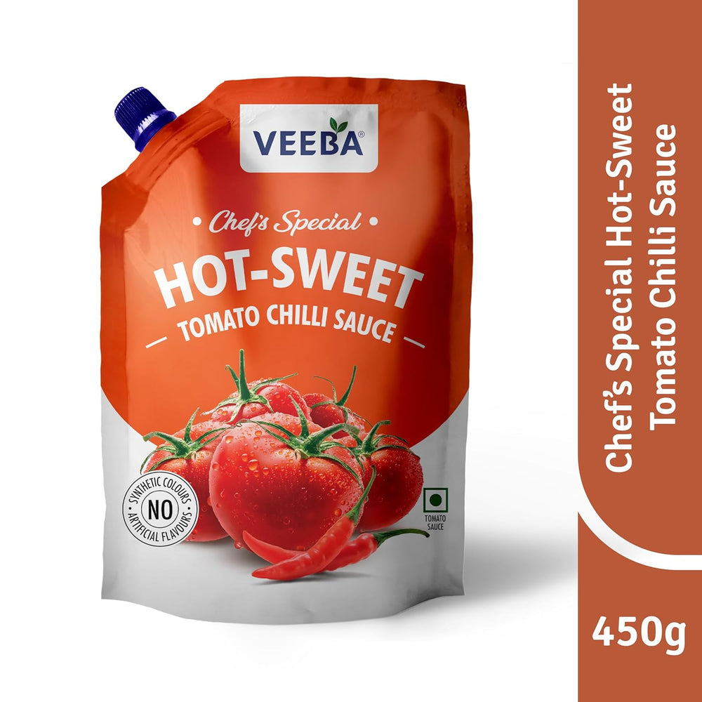 VEEBA CHEFS SPECIAL HOT SWEET TOMATO CHILLI SAUCE 450 GM - SuperMarcheStore