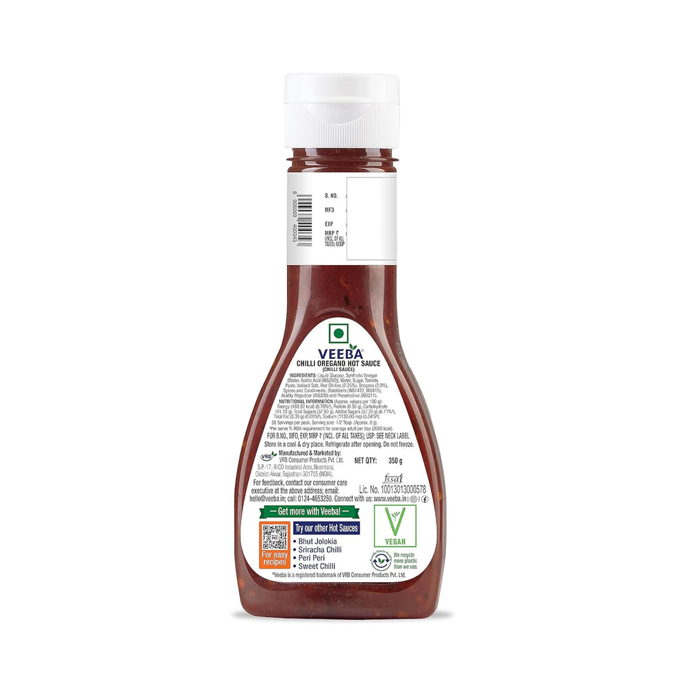 VEEBA CHILLI OREGANO SAUCE 350G - SuperMarcheStore