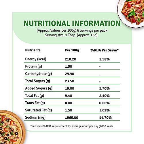 VEEBA PIZZA PASTA SAUCE 100 GM - SuperMarcheStore