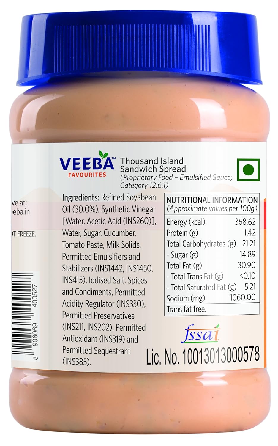 VEEBA THOUSAND ISLAND SANDWICH SPREAD 280GM - SuperMarcheStore