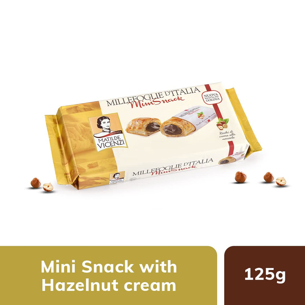 VICENZI MINI PASTRY HAZELNUT 125 GM - SuperMarcheStore