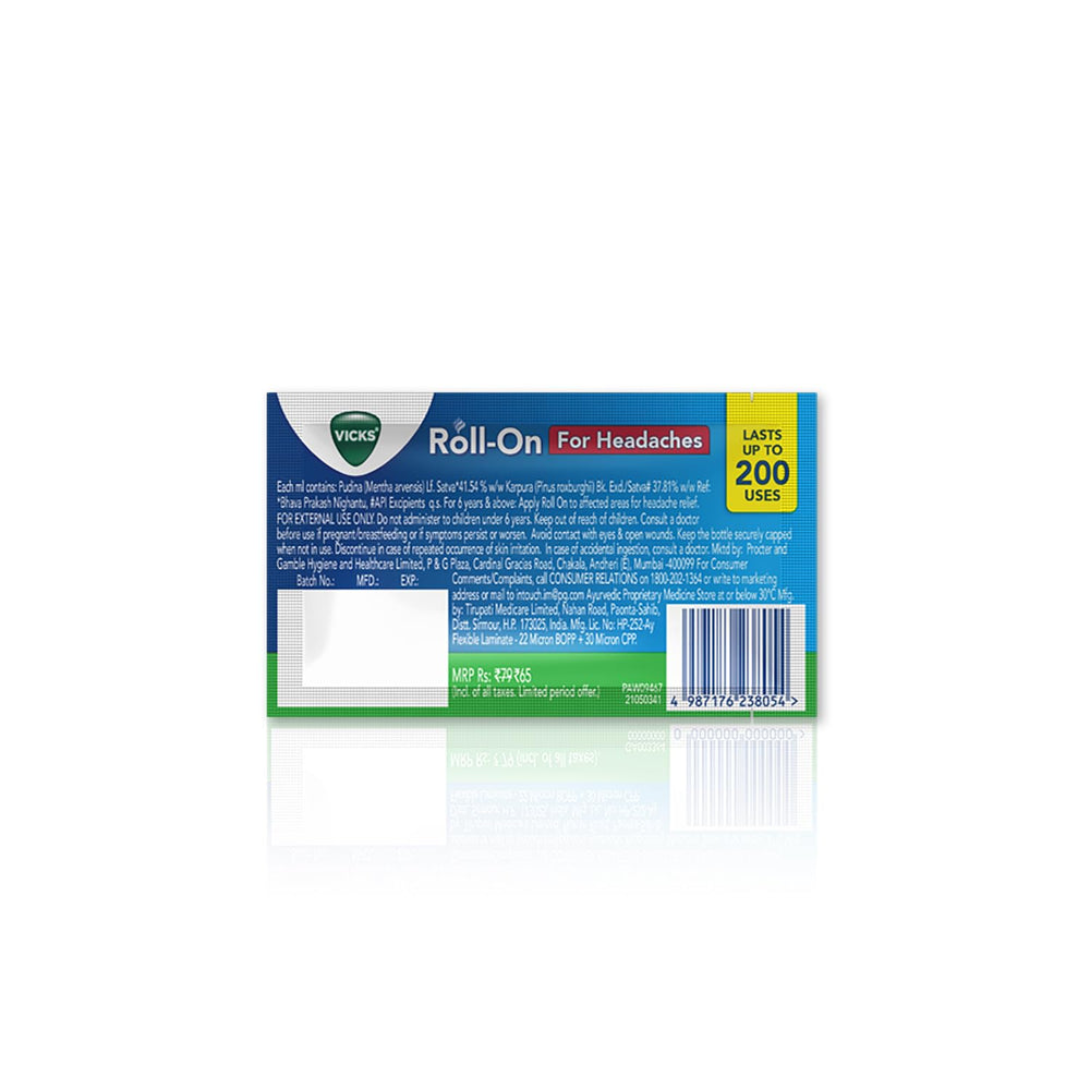 VICKS ROLL OVER HEAD ON - SuperMarcheStore