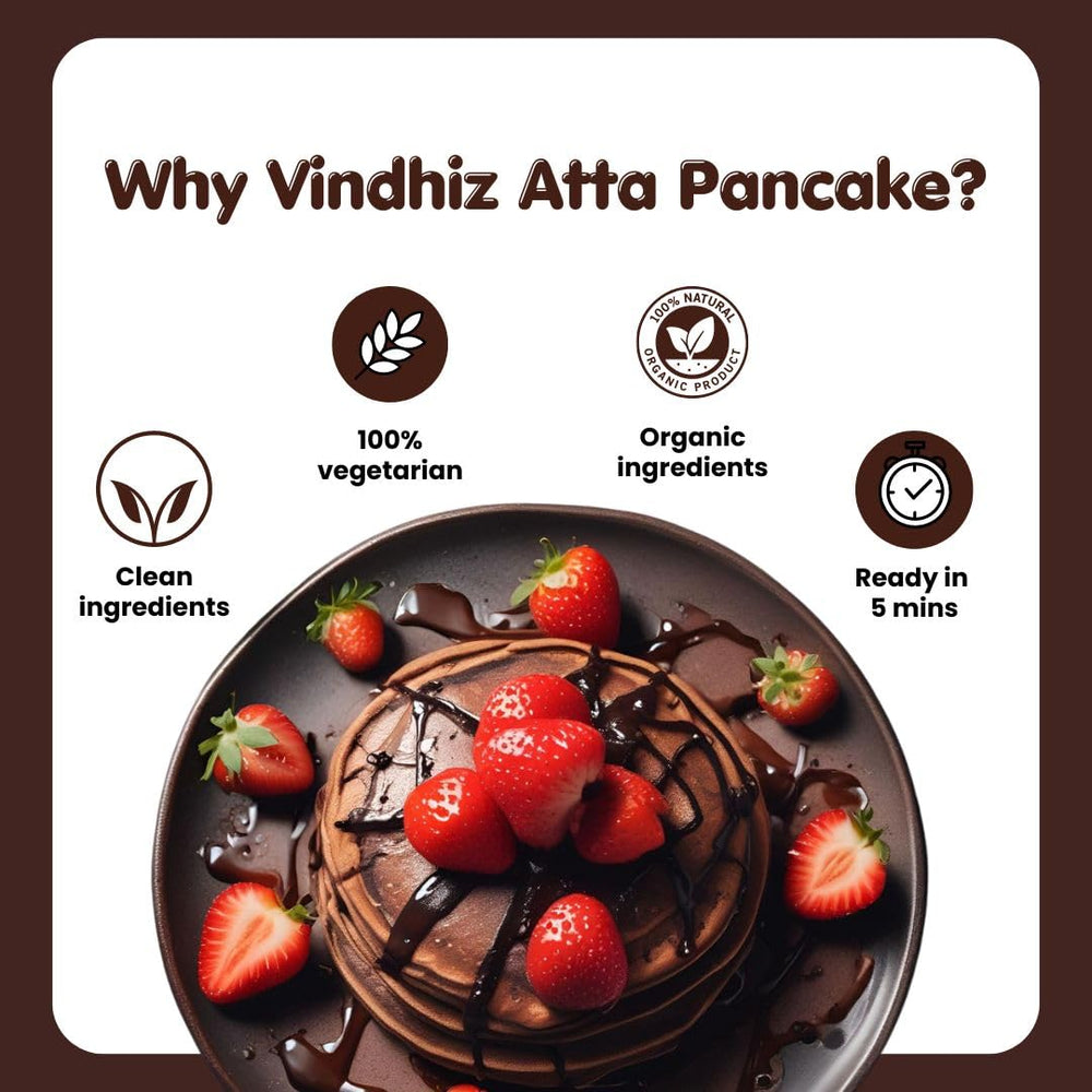VINDHIZ AATA CHOCOLATE PANKAKE PREMIX 500GM - SuperMarcheStore