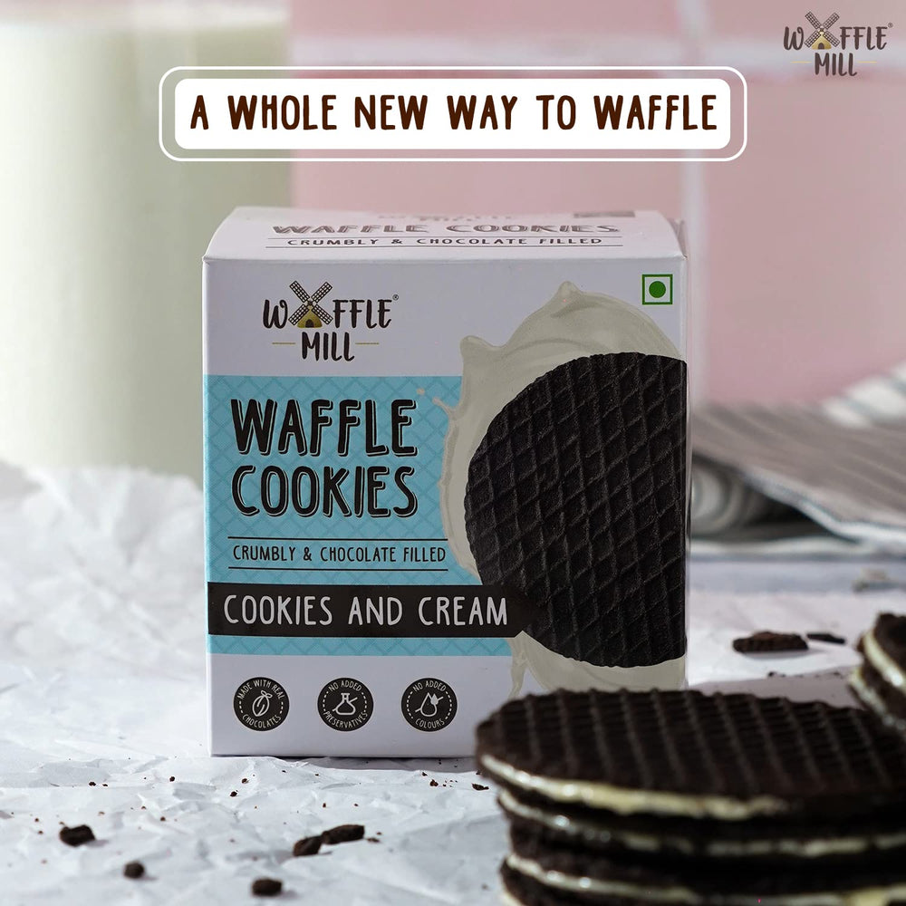 WAFFLE MILL COOKIES COOKIES & CREAM - SuperMarcheStore