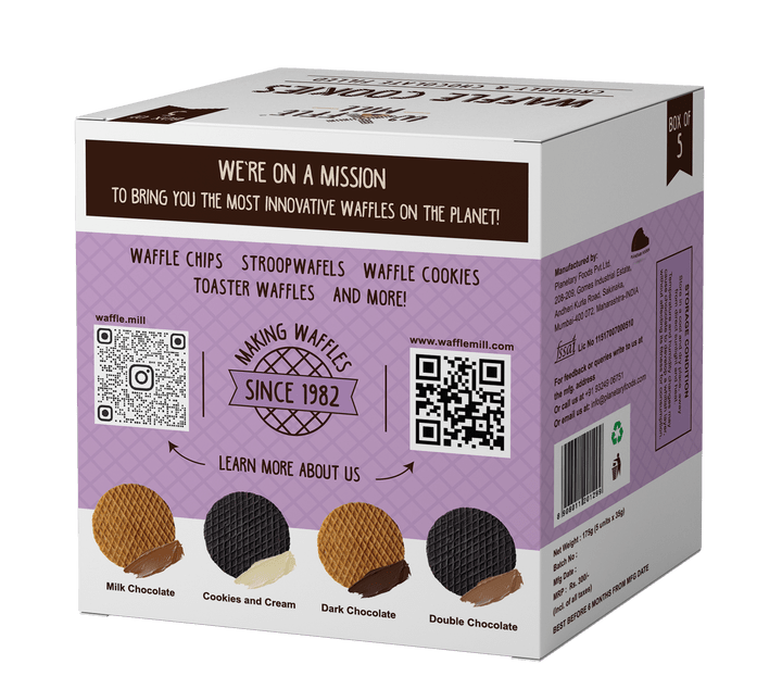 WAFFLE MILL COOKIES DARK CHOCOLATE - SuperMarcheStore