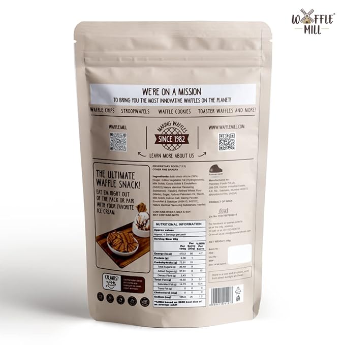 WAFFLE MILL DOUBLE CHOCO DRIZZLE - SuperMarcheStore