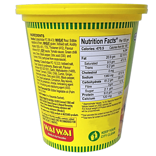 WAI WAI VEG CUP NOODLES - SuperMarcheStore