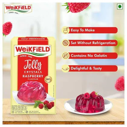 WEIKFIELD DESSERTMIX JELLY RASBERRY 90G - SuperMarcheStore