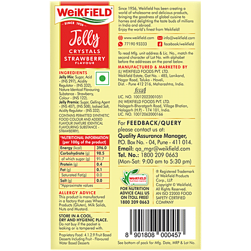 WEIKFIELD DESSERTMIX JELLY STRBRY 90G - SuperMarcheStore