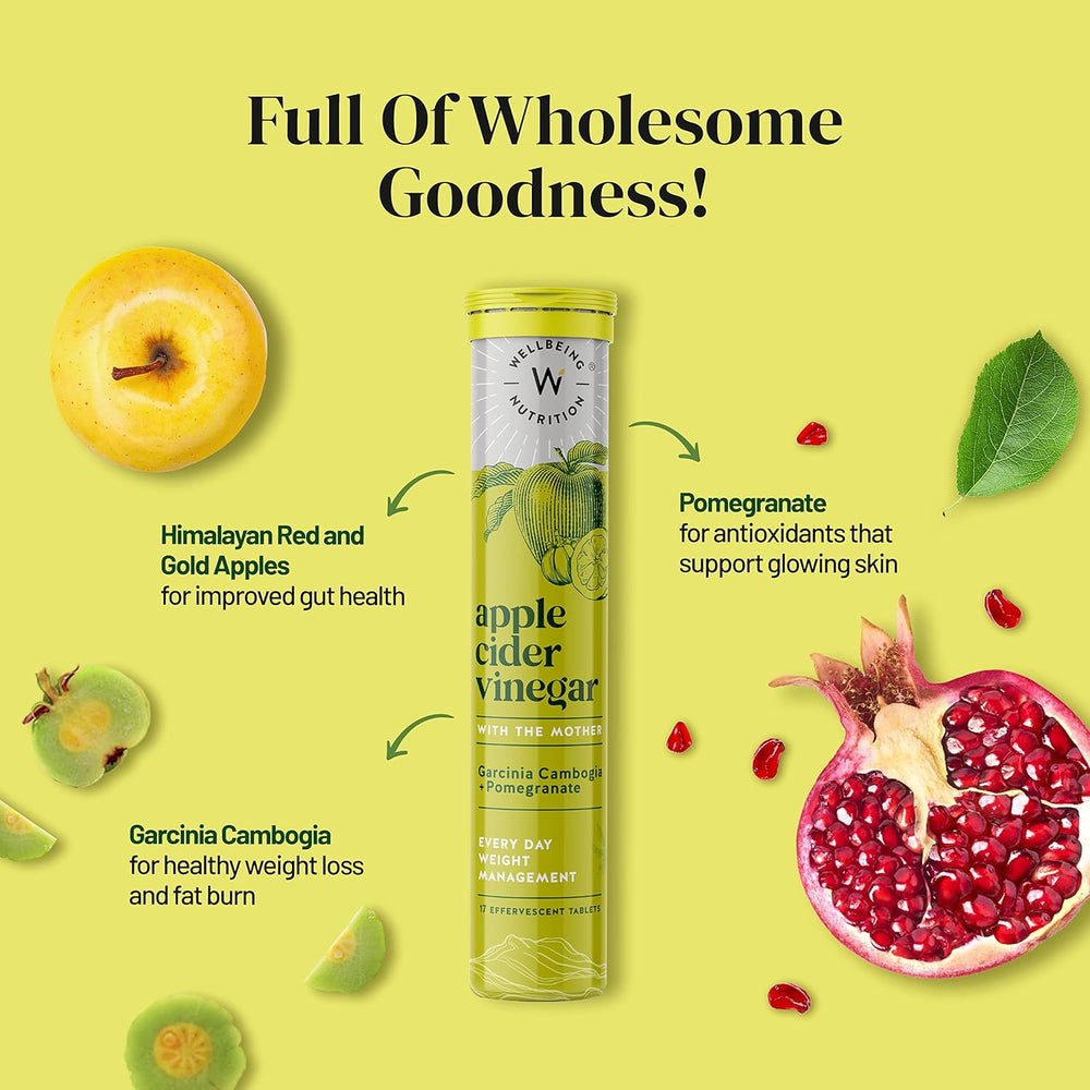 WELLBEING APPLE CIDER VINEGAR 68 GM - SuperMarcheStore
