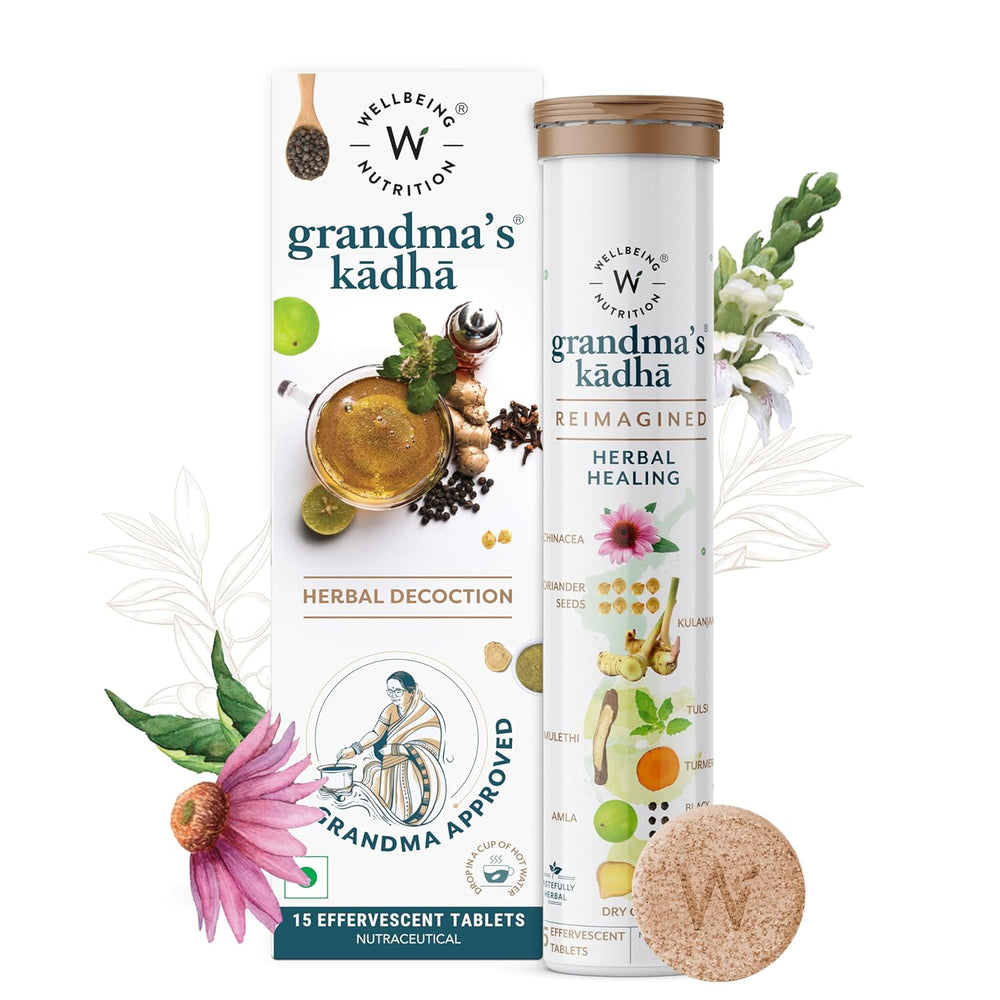 WELLBEING NUT GRANDMA KADHA TABLETS 63G - SuperMarcheStore