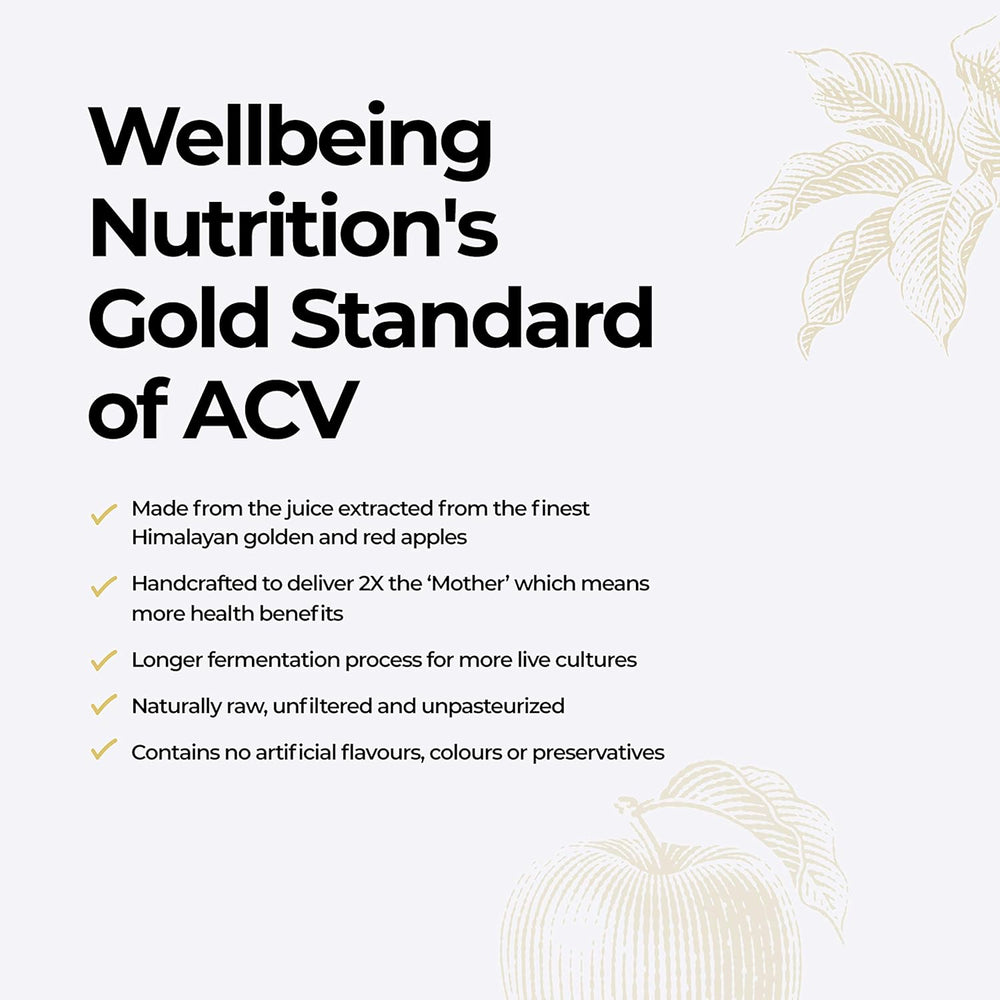 WELLBEING NUT ORG APPLE CIDER VINEGAR 500ML - SuperMarcheStore