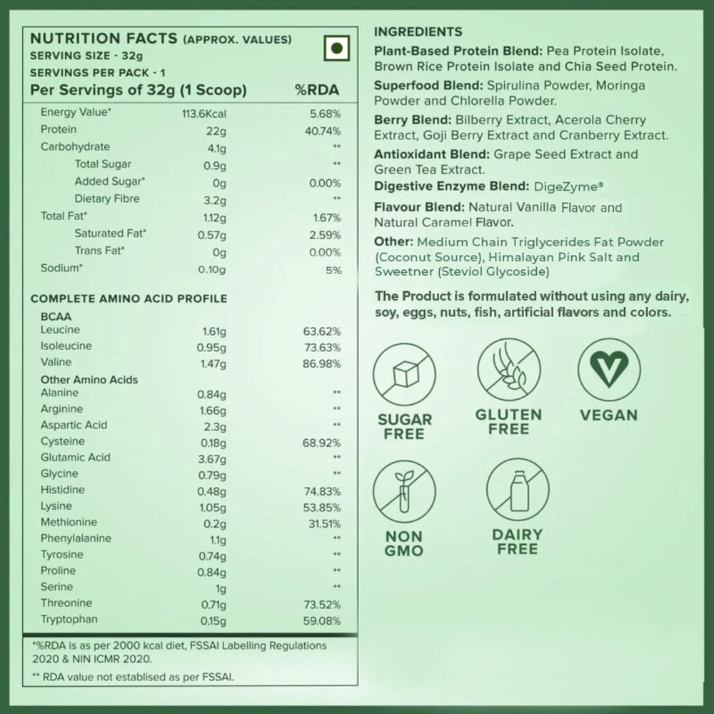 WELLBEING SUPERFOOD PLANT PROTIEN FRENCH VANILLA - SuperMarcheStore