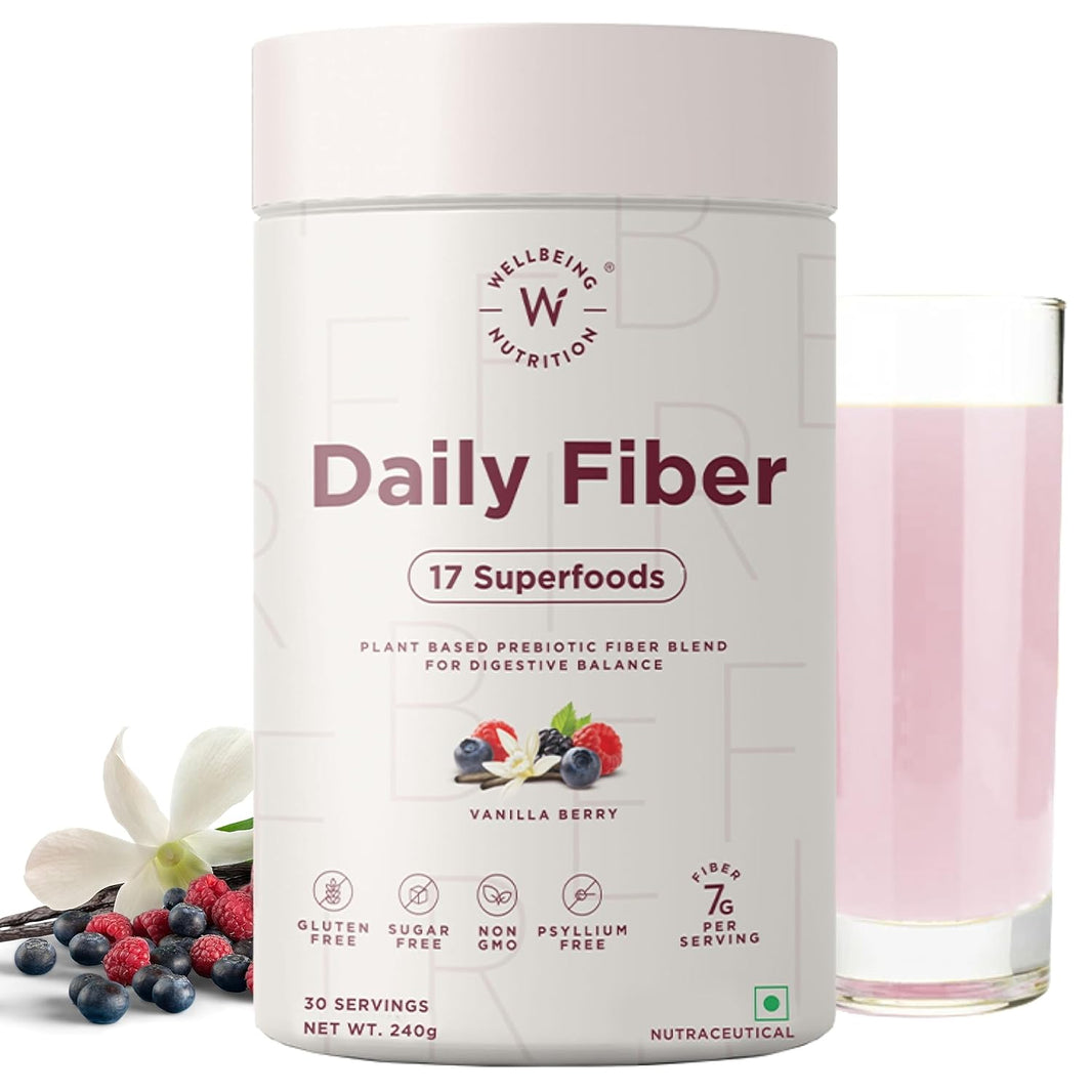 WELLBRING DAILY FIBER VANILLA BERRY MRP 999 - SuperMarcheStore
