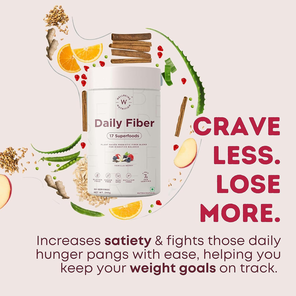 WELLBRING DAILY FIBER VANILLA BERRY MRP 999 - SuperMarcheStore