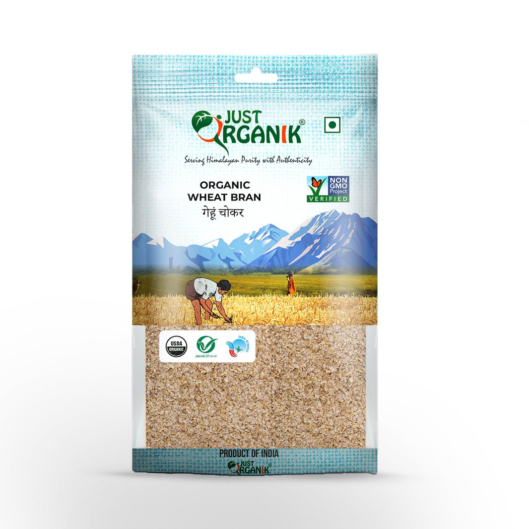 JUST ORGANIK WHEAT BRAN 500 GM