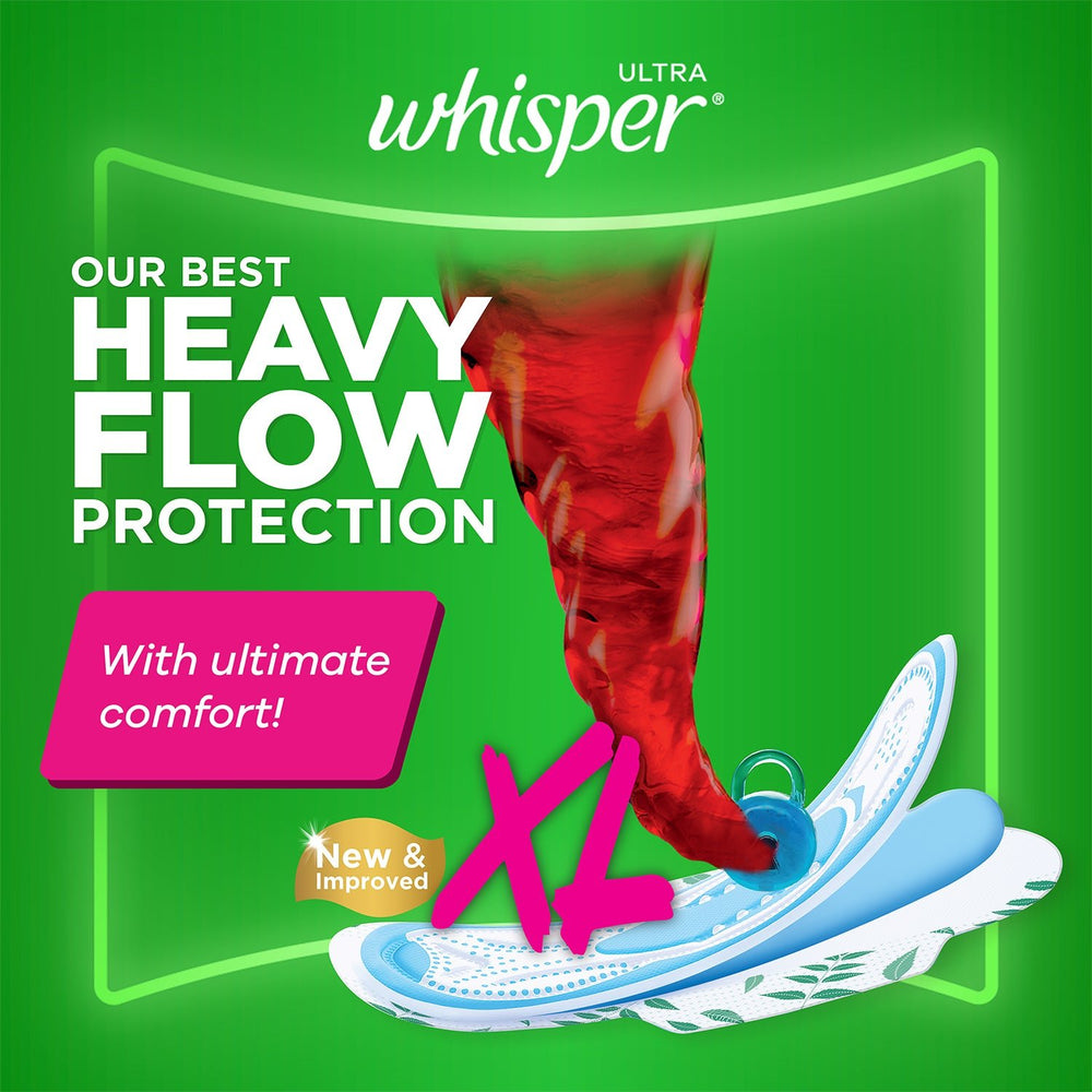 WHISPER ULTRA HYGIENE +COMFORT XL 15PADSS - SuperMarcheStore