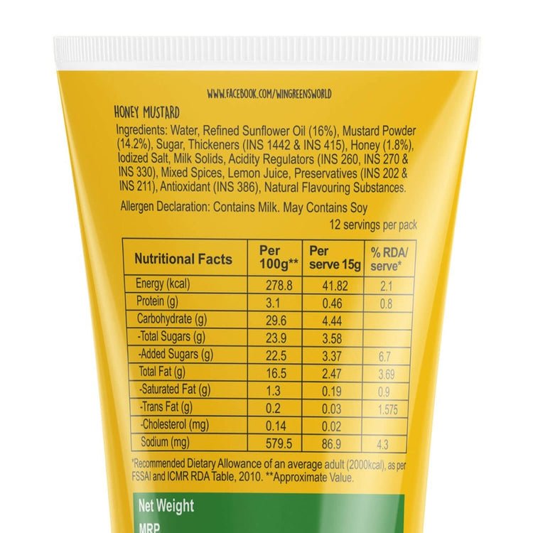 WINGREENS HONEY MUSTARD - SuperMarcheStore