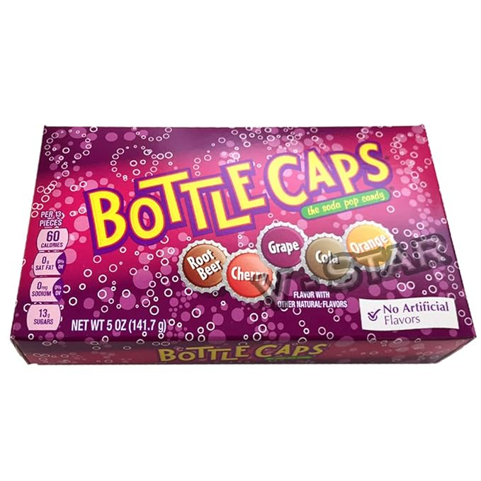 WONKA CANDIES BOTTLE CAPS SODA BX 141.7G - SuperMarcheStore