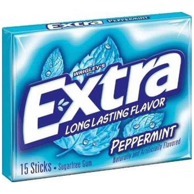WRINGLEY EXTRA PEPPERMINT GUM STICK - SuperMarcheStore